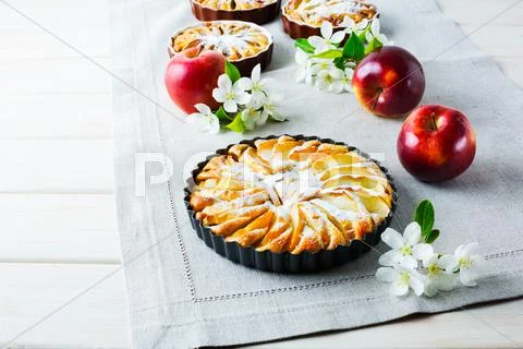 Sweet Apple Pie With Apple Blossom