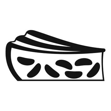 Sweet apple pie icon simple vector. Dessert cake Stock Illustration