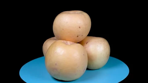 Sweet apple rotating display Stock Footage 292121558