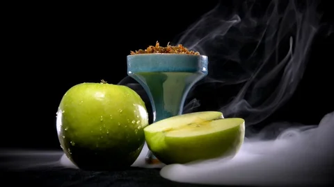 Sweet apple smoke Stock Footage 128723437