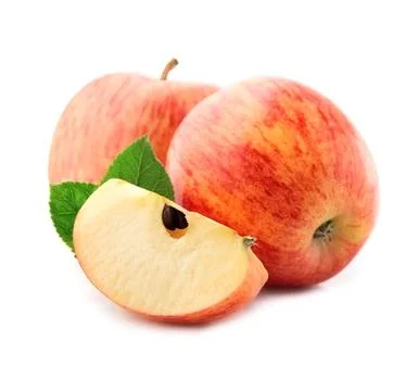 Sweet apples closeup. Stock Photos