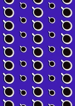 Sweet background. Seamless pattern with coffee cups Stock-Illustration