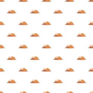 Sweet bakery illustration pattern with chocolate sprinkles Stock Illustration