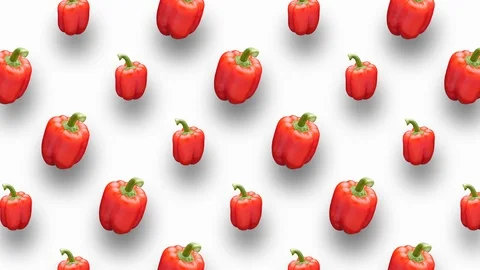 Sweet bell pepper animation background. Stock Footage 106235576