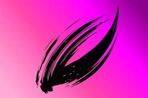 Sweet Berry Blend Gradient with Ink Swirl Stock Illustration