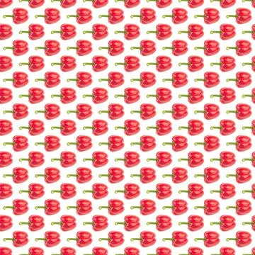 Sweet big pepper pattern isolated 스톡 일러스트