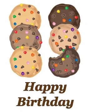 Sweet birthday Stock Illustration