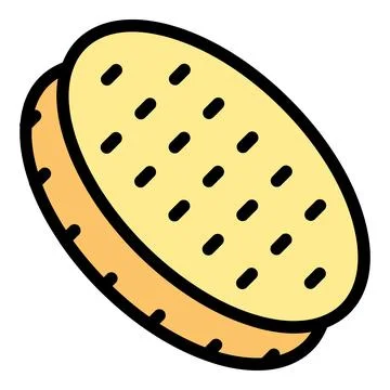 Sweet biscuit icon vector flat イラスト素材