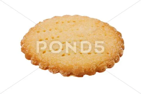 Sweet biscuit on white close up Stock Photos