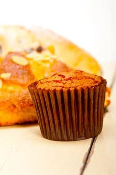 Sweet bread cake selection Stock Photos