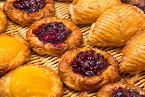 Sweet bread pastry Stock Photos