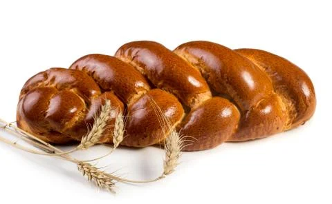 Sweet bread plait Stock Photos