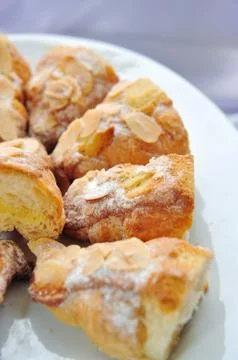 Sweet bread on table Stock Photos