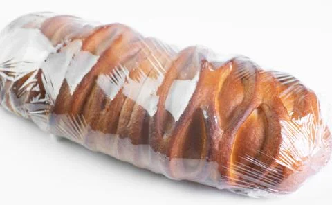 Sweet bread on a white background Stock Photos