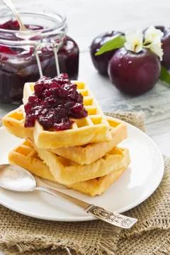 Sweet breakfast Stock Photos