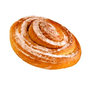 Sweet buns isolated Stock Photos