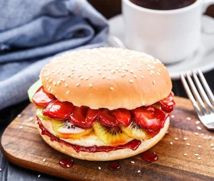 Sweet burger Stock Photos