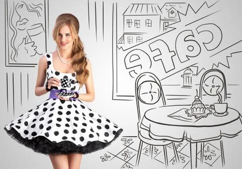 Sweet cafe. Stock Photos