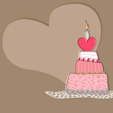 Sweet Cake Stock Illustration