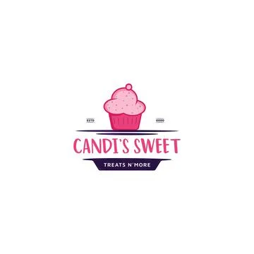 Sweet Cake Logo template Stock Illustration