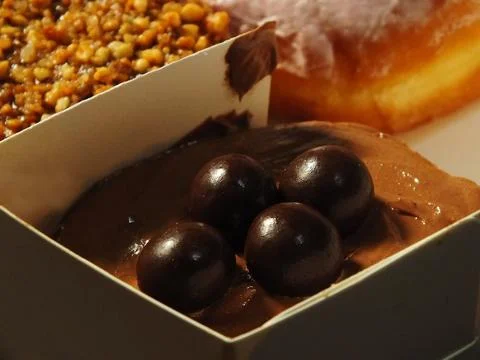 Sweet cake various of donuts Stock Photos