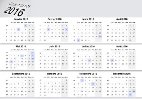 Sweet Calendar 2016 Stock Illustration