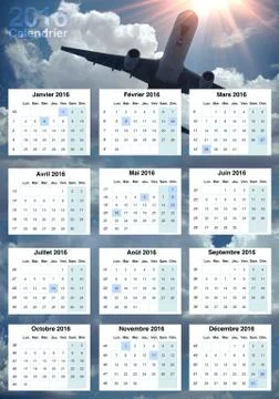 Sweet Calendar 2016 Stock Illustration