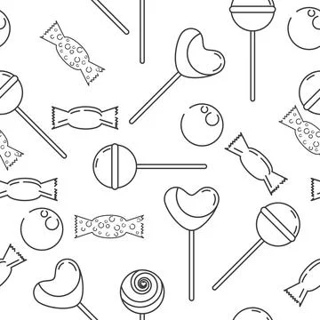 Sweet Candy background illustration Illustration