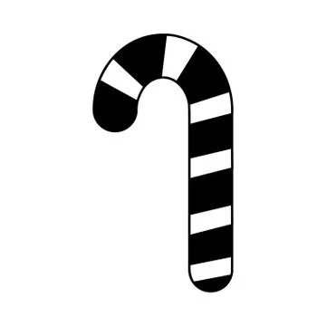 Sweet candy cane mint delicious Stock Illustration