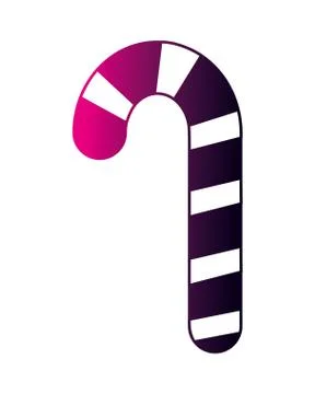 Sweet candy cane mint delicious Stock Illustration