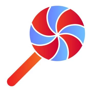 Sweet candy flat icon. Round holiday lollipop. Halloween party vector design 스톡 일러스트