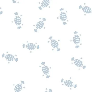 Sweet candy glyph seamless pattern Illustrazione stock