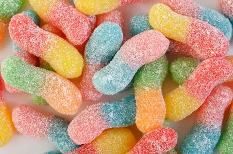 Sweet candy gummy Stock Photos