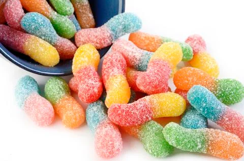 Sweet candy gummy Stock Photos