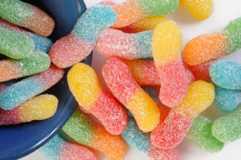 Sweet candy gummy Stock Photos