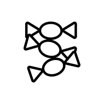Sweet candy icon vector. Isolated contour symbol illustration Stock-Illustration