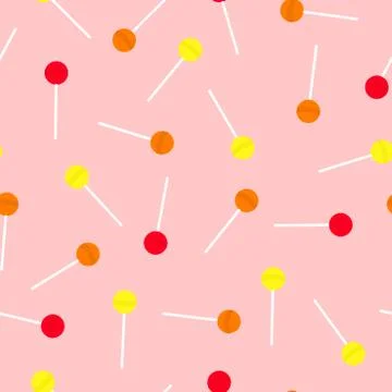 Sweet candy seamless pattern. Stock Illustration