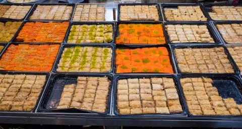 The sweet candy in the souk in Jerusalem Stock Photos