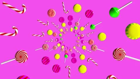 Sweet candy spiral Stock Illustration