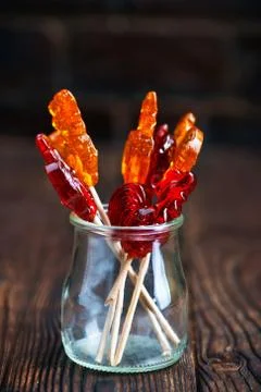 Sweet candy from sugar Stock Photos
