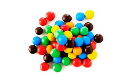 Sweet candy on white background Stock Photos