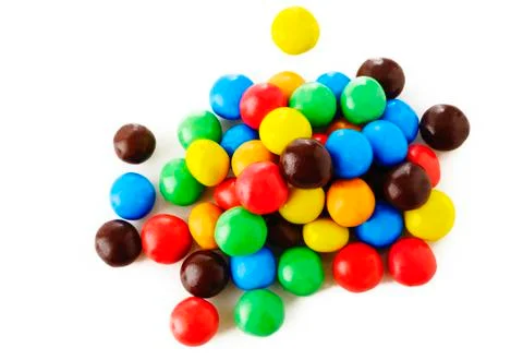 Sweet candy on white Stock Photos