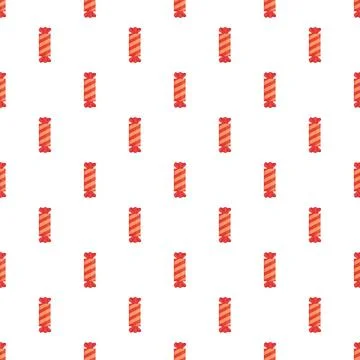 Sweet candy wrapper seamless pattern on white background Stock Illustration