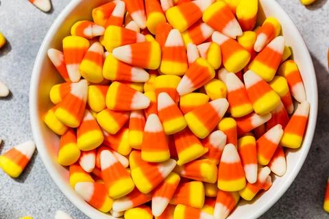 Sweet Candycorn Candy for Halloween Fotos de archivo