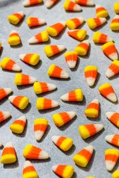 Sweet Candycorn Candy for Halloween Fotos de archivo