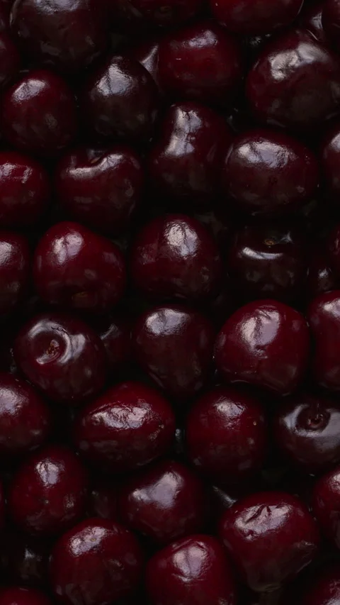 Sweet cherries full-frame background texture. 库存影片 342253944