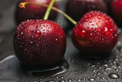 Sweet cherries Stock Photos