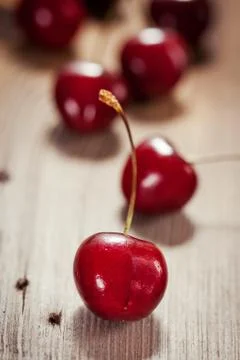Sweet cherries Stock Photos