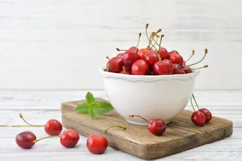 Sweet cherries Fotos Stock