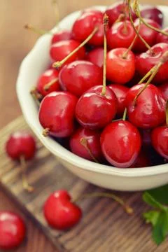 Sweet cherries Stock Photos